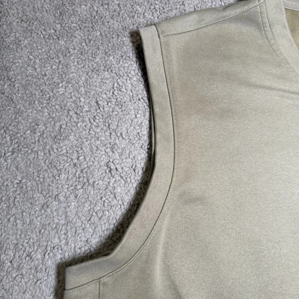 Nike Golf Vest Mens Large Beige Khaki Pullover V Neck Fit Dry Leisure Casual - Picture 7 of 12